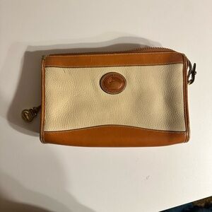 Dooney & Bourke Brown and Cream Leather Bag